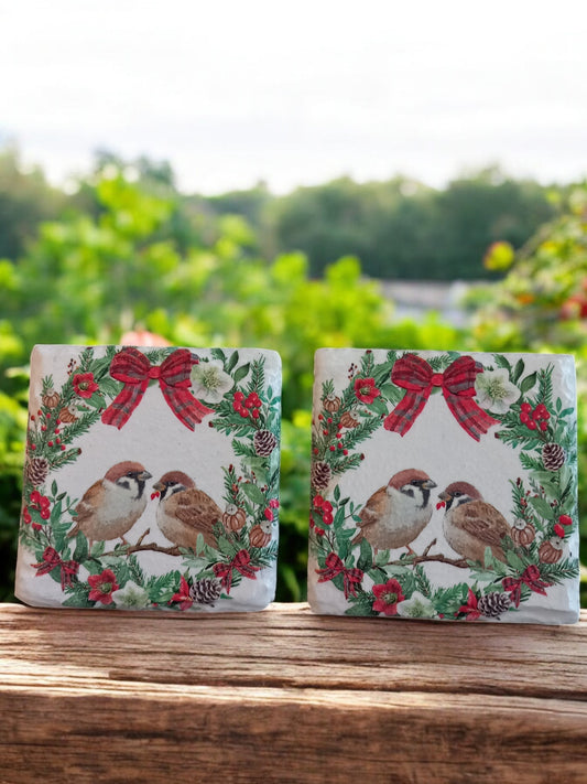 Christmas Wreath Coasters