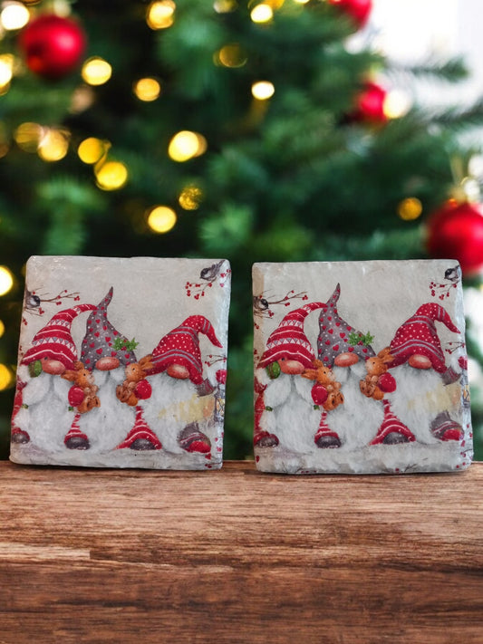 Christmas Gonk Slate Coasters